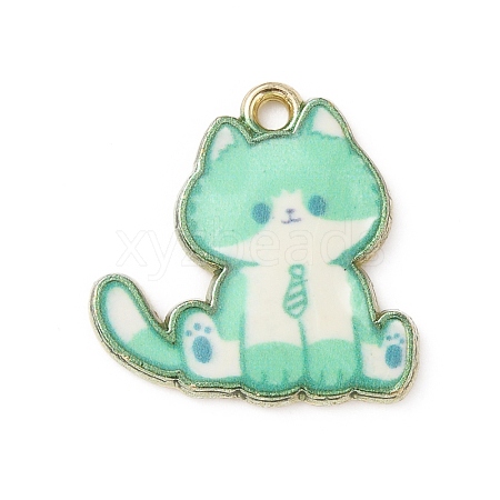 Alloy Enamel Pendants ENAM-WH0001-32LG-01-1