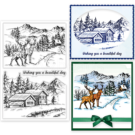 Custom PVC Plastic Clear Stamps DIY-WH0448-0137-1