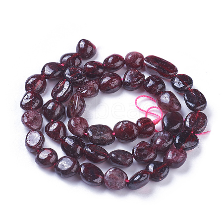 Natural Garnet Beads Strands X-G-P433-04-1