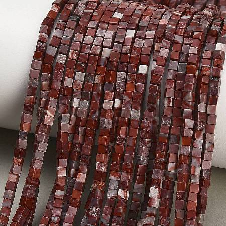 Natural Red Rainbow Jasper Beads Strands GG-CBA2498-A06-01-1