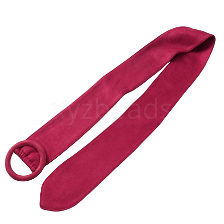 Faux Suede Waist Belt with Clasp for Shirt Dress Overcoat AJEW-WH20019-26B-1