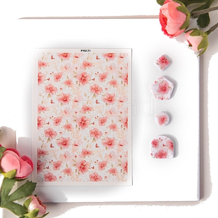 Small Flower Series Ceramics Clay Water Transfer Paper PW-WG24146-03-1