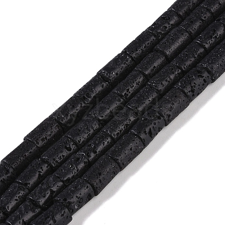 Natural Lava Rock Beads Strands G-C128-A36-01-1