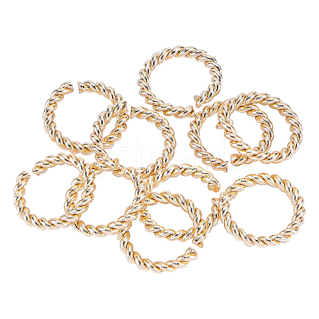 Long-Lasting Plated Brass Open Jump Rings KK-BC0001-15B-1