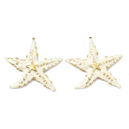 Ocean 304 Stainless Steel Enamel Big Pendants STAS-T076-08C-02G-1