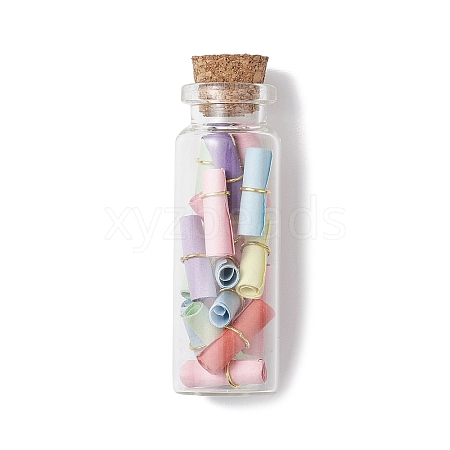 Transparent Glass Wishing Bottle Decoration PALLOY-JF03136-1