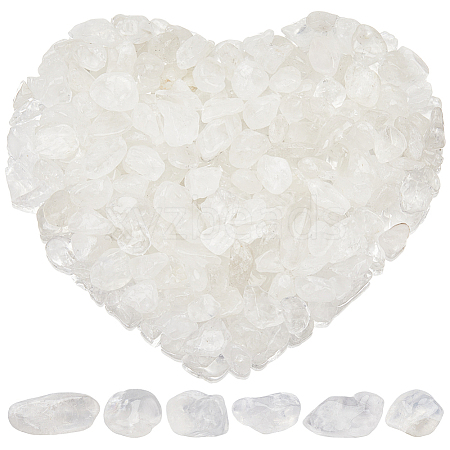 500G Natural Quartz Crystal Chips Beads G-SP0001-08-1