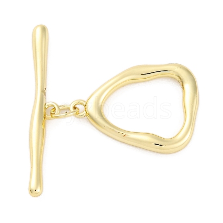 Brass Toggle Clasps KK-Z084-06G-1