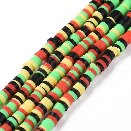 Handmade Polymer Clay Beads Strands CLAY-R089-3mm-002-1