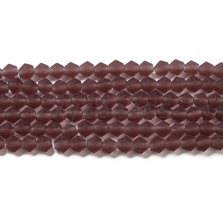 Imitate Austrian Crystal Frosted Glass Beads Strands LS-EGLA-A039-T4mm-MD05-1