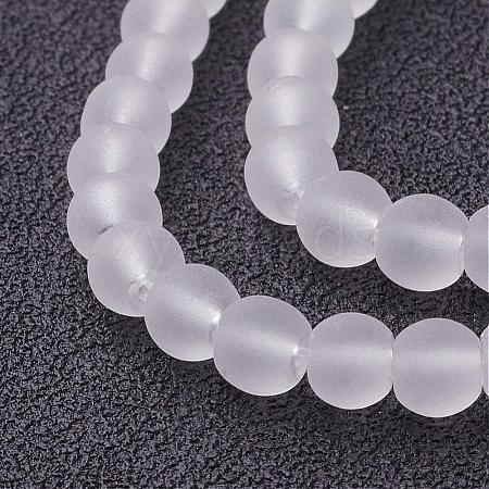 Transparent Glass Bead Strands X-GLAA-S031-4mm-13-1