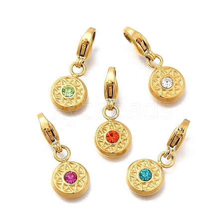 304 Stainless Steel Pendants Decoration STAS-R159-60G-1