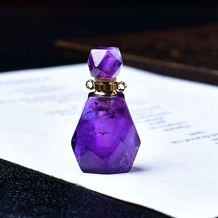 Natural Amethyst Perfume Bottles PW-WGACEC4-02-1