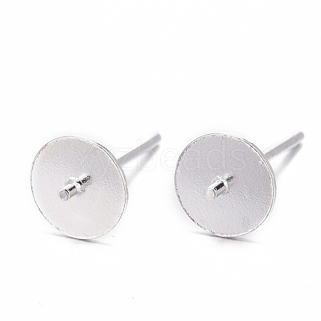 925 Sterling Silver Ear Stud Findings STER-K167-044A-S-1