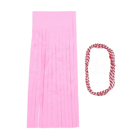 Paper Tassel Banner AJEW-WH0007-01C-1