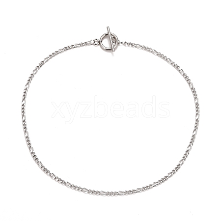 304 Stainless Steel Chain Necklaces NJEW-A002-08P-1