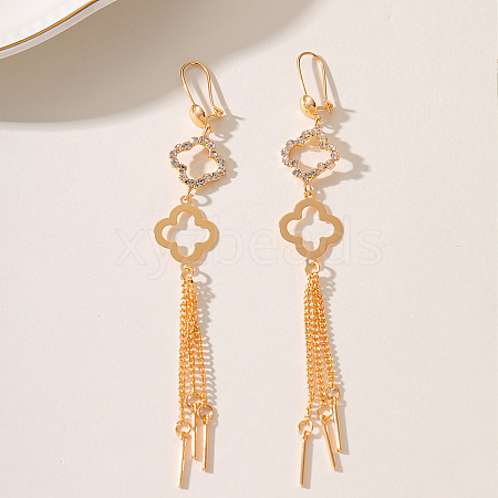 Elegant and Stylish Floral Heart Tassel Earrings for Women GT4994-1