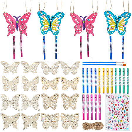 DIY Butterfly Wind Chime Making Kits DIY-FH0010-12-1