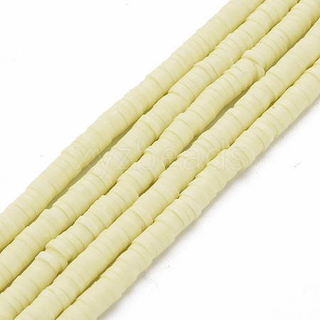 Handmade Polymer Clay Bead Strands CLAY-T002-4mm-75-1