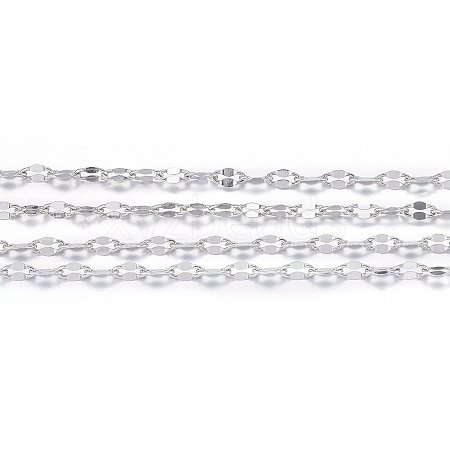 Tarnish Resistant 304 Stainless Steel Dapped Chains STAS-P213-06P-1