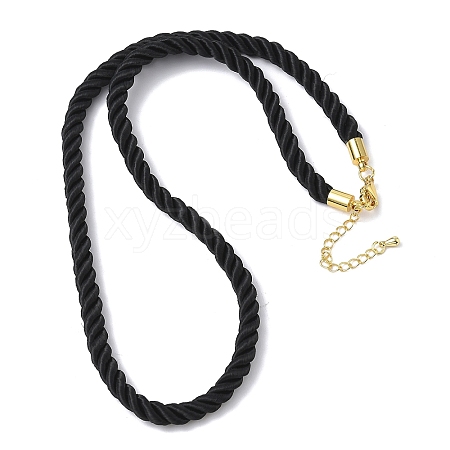 5MM Nylon Twisted Cord Necklace Making X-FIND-G096-01G-19-1