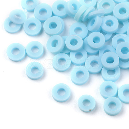 Handmade Polymer Clay Beads X-CLAY-Q251-8.0mm-101-1