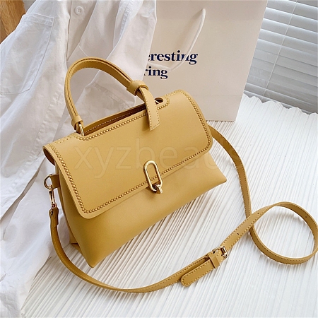 DIY PU Leather Rectangle Crossbody Lady Bag Making Sets PW-WG12209-03-1