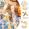 3Rolls 3 Colors Sun Pattern Polyester Ribbon OCOR-TA0003-30-4