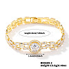 Minimalist Brass Rhinestone Chain Bracelets for Women OD4455-2-1