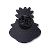 Black Alloy Brooches JEWB-G035-05B-2