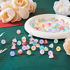 100Pcs 10 Colors Two Tone Handmade Lampwork Charms FIND-TA0003-89-5