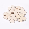 Undyed Wood Pendants WOOD-TAC0003-40-2