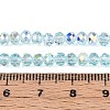 Transparent Glass Beads Strands EGLA-N016-4mm-01-4