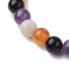 Natural & Synthetic Mixed Gemstone Beads Thread Stretch Bracelets for Women BJEW-JB11251-3