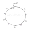 S925 Silver Zircon Star Bracelet Halloween Daily Fashion Accessory NJ7676-1