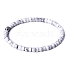 Natural Howlite Beads Stretch Bracelets for Women Men PW-WG6A9BA-11-1