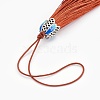 Polyester Tassel Pendant Decorations HJEW-WH0003-A14-AS-2