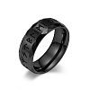 Viking Word Pattern 304 Stainless Steel Finger Rings for Men FS-WG08DAB-14-1
