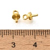 Brass Cup Pearl Peg Bails Pin Pendants KK-H506-10B-G-3