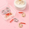 8Pcs 2 Colors Rack Plating Alloy Stud Earring Findings FIND-YW0003-82A-5