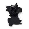 Cartoon Word Dot's Tell Me to Smile Knife Alloy Enamel Pin Brooch JEWB-C029-10A-2