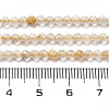 Natural Gold Rutilated Quartz Beads Strands LS-G-G161-A17-05-5