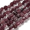 Natural Strawberry Quartz(Dyed & Heated) Beads Strands G-P497-01E-88-1