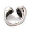 Non-Tarnish 304 Stainless Steel Cuff Open Finger Rings for Women RJEW-S414-12B-P-3