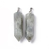 Natural Labradorite Double Terminated Pointed Pendants G-G926-01P-07-2
