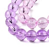 Baking Painted Transparent Glass Beads X-DGLA-M001-8mm-01-3