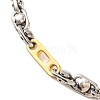 304 Stainless Steel Link Chain Bracelets BJEW-B078-132GP-2