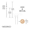 SHEGRACE Rhodium Plated 925 Sterling Silver Dangle Earrings JE779A-2