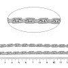 304 Stainless Steel Textured Cable Chains STAS-P386-07P-2