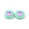 Opaque Cute Cartoon Resin Cabochons LS-CRES-O006-06G-1